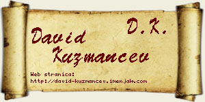David Kuzmančev vizit kartica